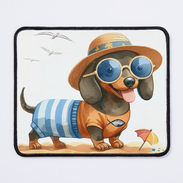 Item preview, Doxie Beach Day  designed and sold by ClearNight.