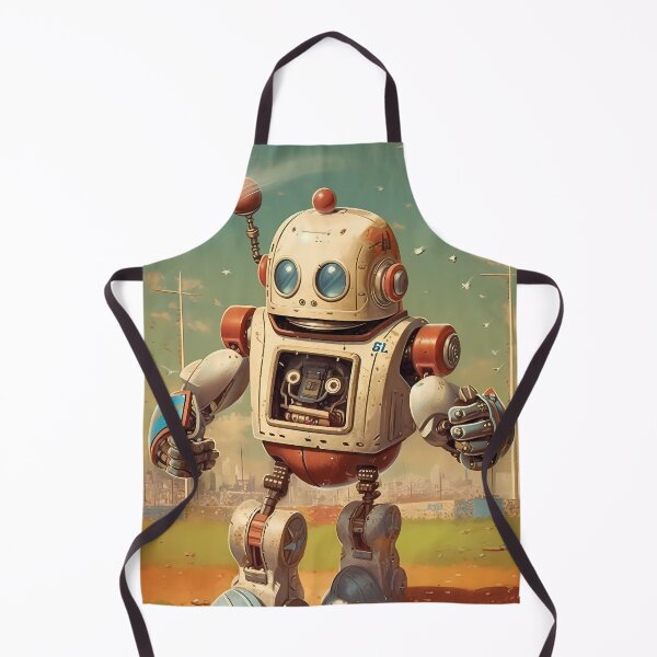 Item preview, Retro Baseball Robot designed and sold by GalacticLabs.