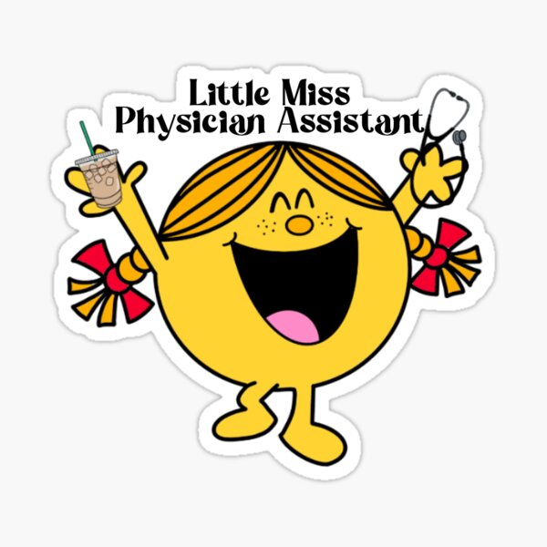 Little Miss Physician Assistant Sticker