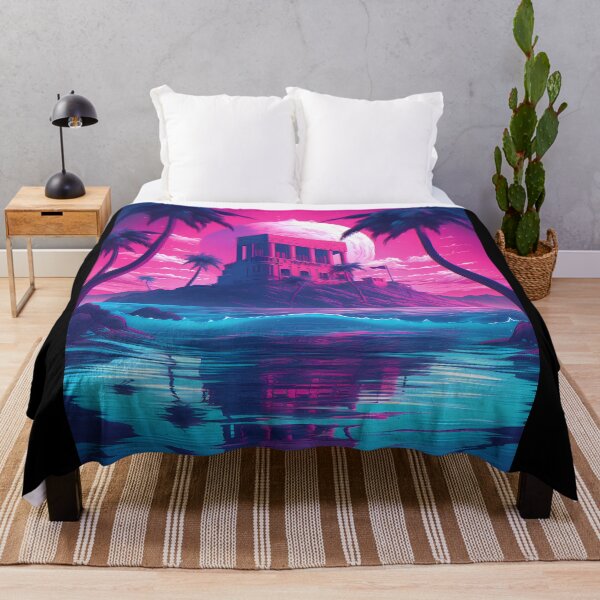 Item preview, Retro Vaporwave Building on a Hill designed and sold by GalacticLabs.