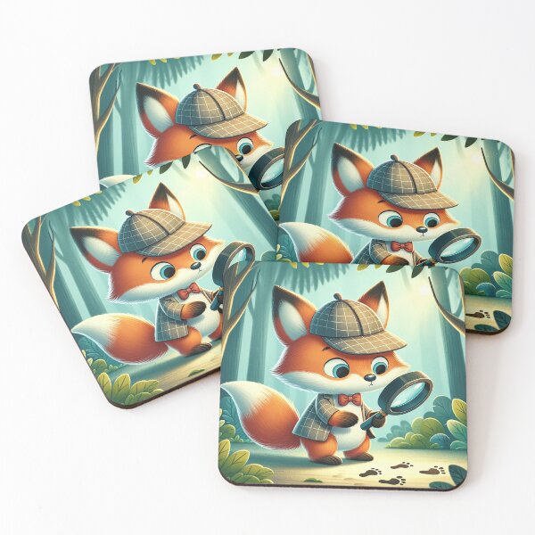Item preview, A Fox wearing a detective hat designed and sold by masaru-sato.