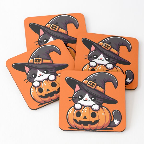 Item preview, Cute kitten celebrating Halloween designed and sold by maurirocha.
