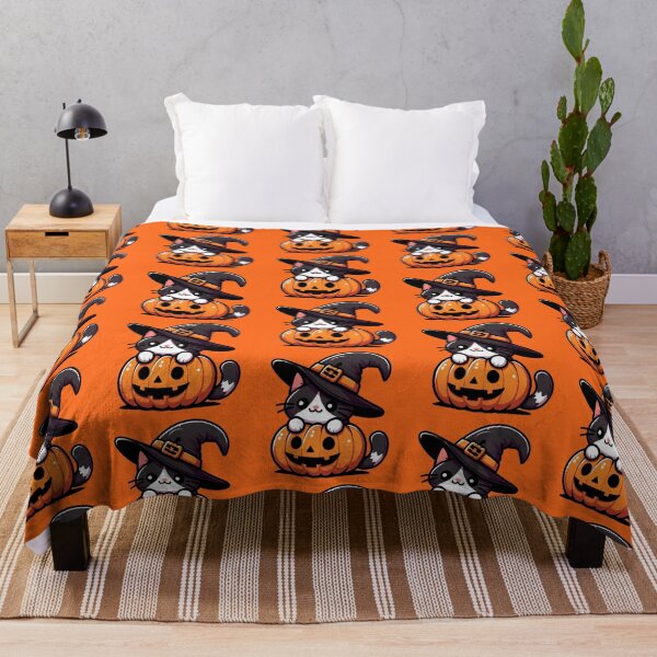 Item preview, Cute kitten celebrating Halloween designed and sold by maurirocha.