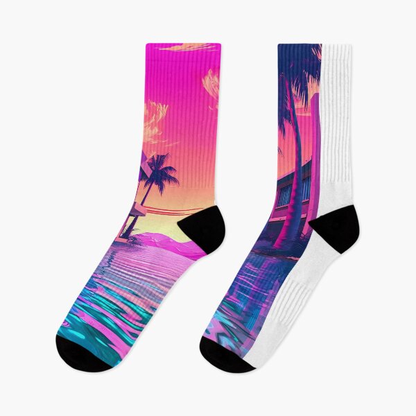 Item preview, Retro Vaporwave Watery Cityscape designed and sold by GalacticLabs.