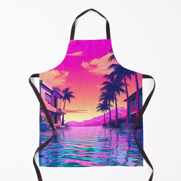 Item preview, Retro Vaporwave Watery Cityscape designed and sold by GalacticLabs.