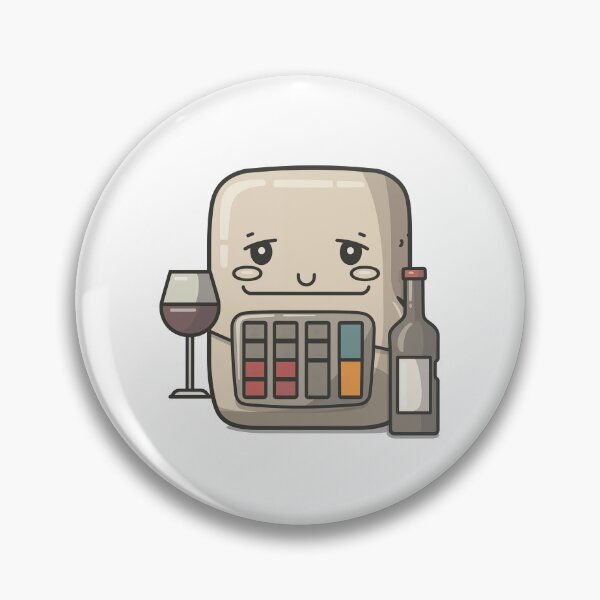 Item preview, Wine cooler character with wine glass, bottle, at a wine event designed and sold by FWLKIT.