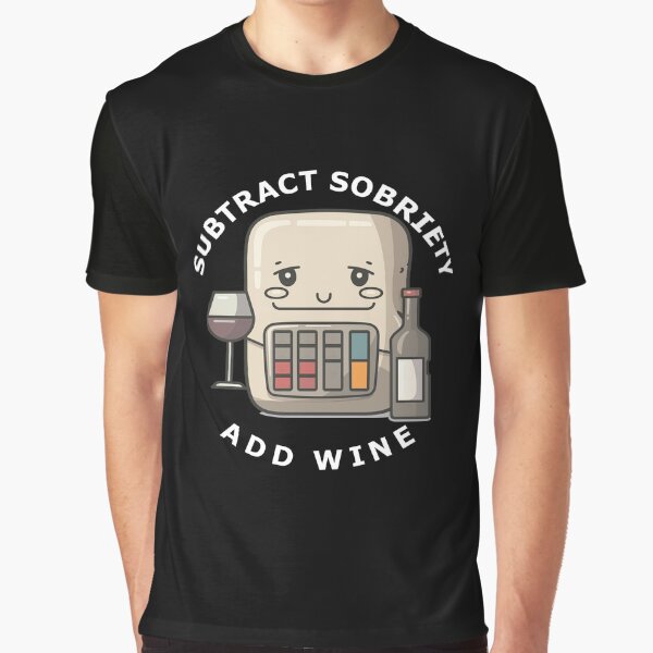 Item preview, Subtract Sobriety Add Wine character with glass bottle designed and sold by FWLKIT.