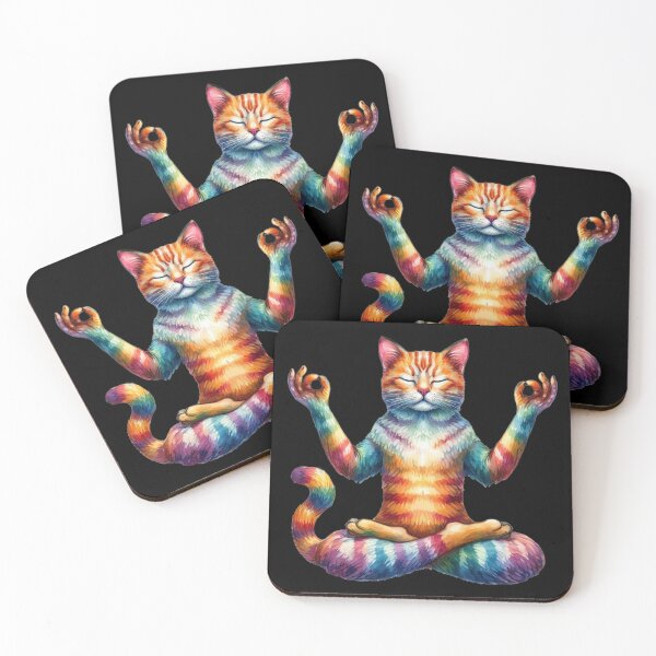 Item preview, Rainbow Yogi Cat designed and sold by CAutumnTrapp.