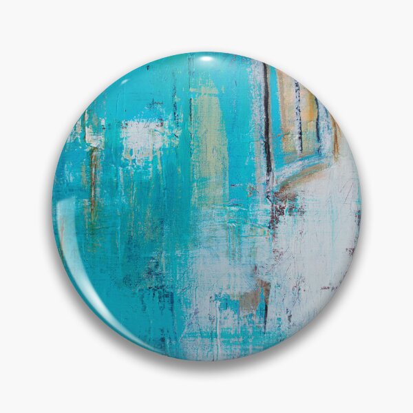 Item preview, Teal and White Abstract Textured and Layered Blues and White designed and sold by Therese Misner.