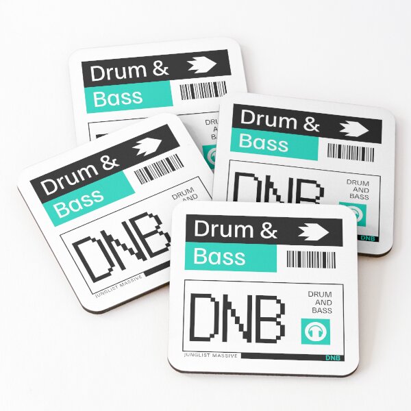 Item preview, DRUM AND BASS  - DNB Ticket Steez (black/teal)  designed and sold by Discothreadz.