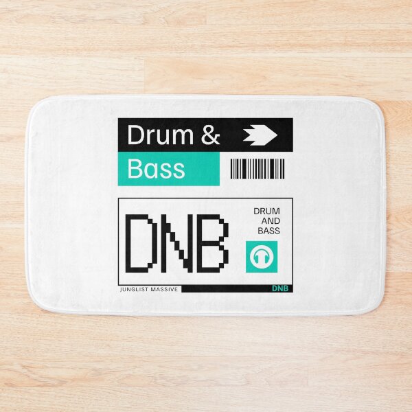 Artikelvorschau, DRUM AND BASS - DNB Ticket Steez (schwarz/blaugrün) entworfen und verkauft von Discothreadz.