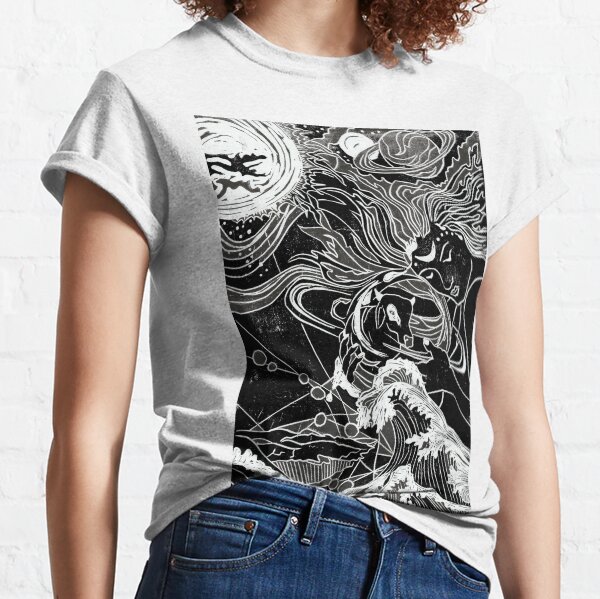Ymir the creation giant with Audhumbla the cow Classic T-Shirt