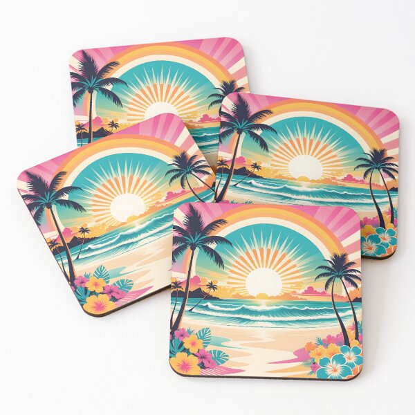 Item preview, Retro 70s Colorful Beach Summer designed and sold by Prints and Lifestyle.