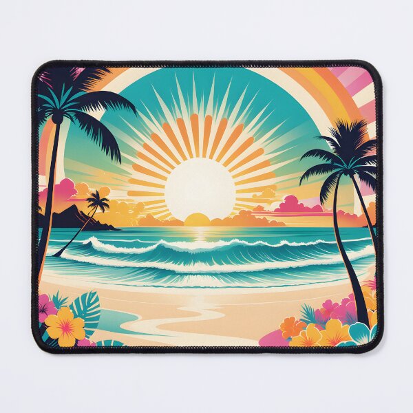 Item preview, Retro 70s Colorful Beach Summer designed and sold by Prints and Lifestyle.