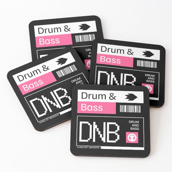 Item preview, DRUM AND BASS  - DNB Ticket Steez (white/pink)  designed and sold by Discothreadz.