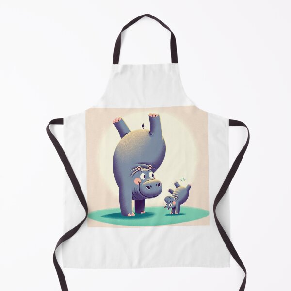 Item preview, A family of hippos is doing a handstand designed and sold by masaru-sato.