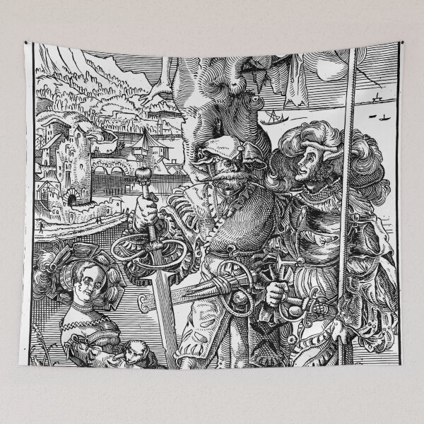 Item preview, "Mercenaries and a Woman with Death in a Tree" by Urs Graf (1524) designed and sold by Tristan Madden.