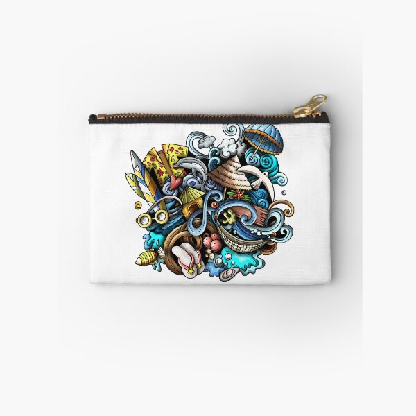 Item preview, Summer Surf Waves Sticker Bomb Style Graphic designed and sold by socialarmour.