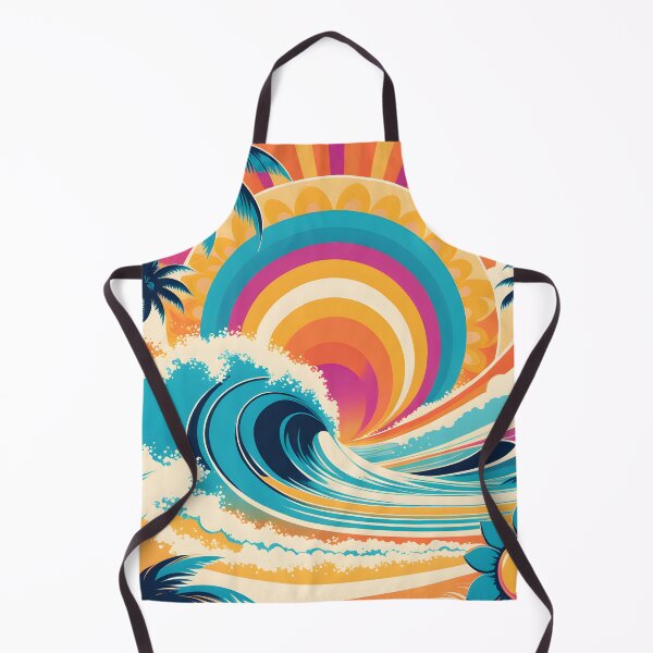 Item preview, Groovy Retro Vintage 70s Colorful Beach Summer Waves designed and sold by Prints and Lifestyle.