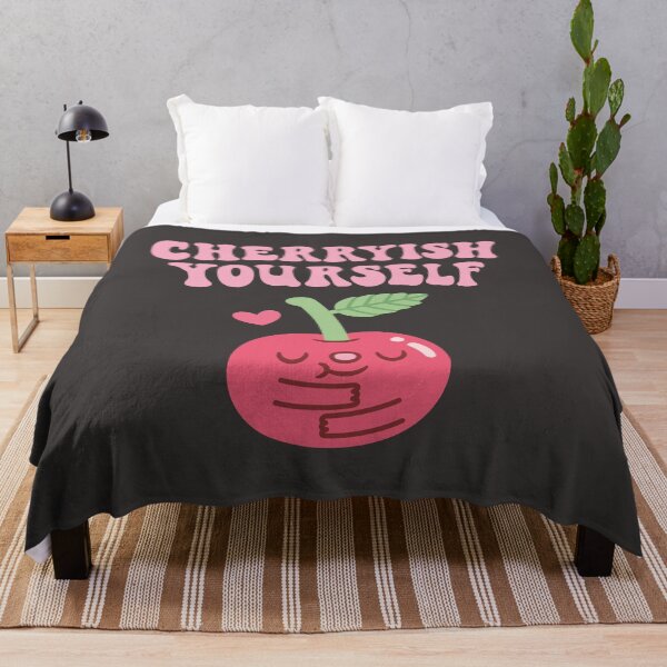 Item preview, Cute Cherry Cherryish Yourself Self Love Pun designed and sold by rustydoodle.