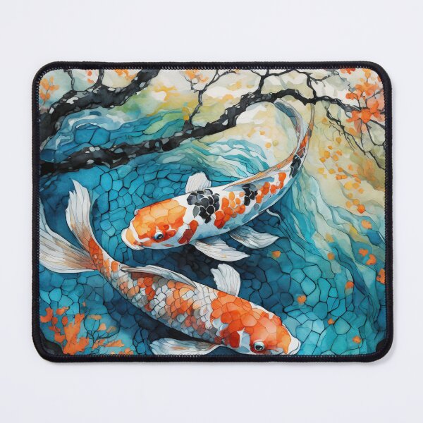 Item preview, Koi Dance in Mosaic Waves designed and sold by Susan Rydberg.