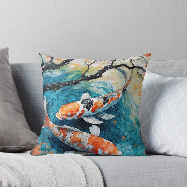 Item preview, Koi Dance in Mosaic Waves designed and sold by Susan Rydberg.