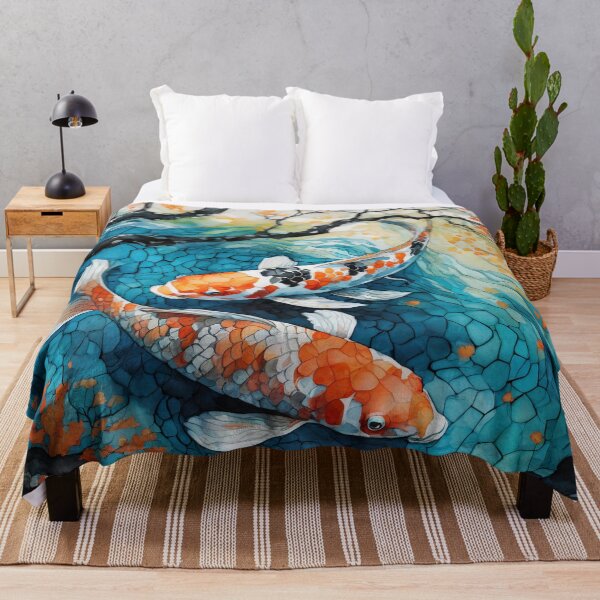 Item preview, Koi Dance in Mosaic Waves designed and sold by Susan Rydberg.