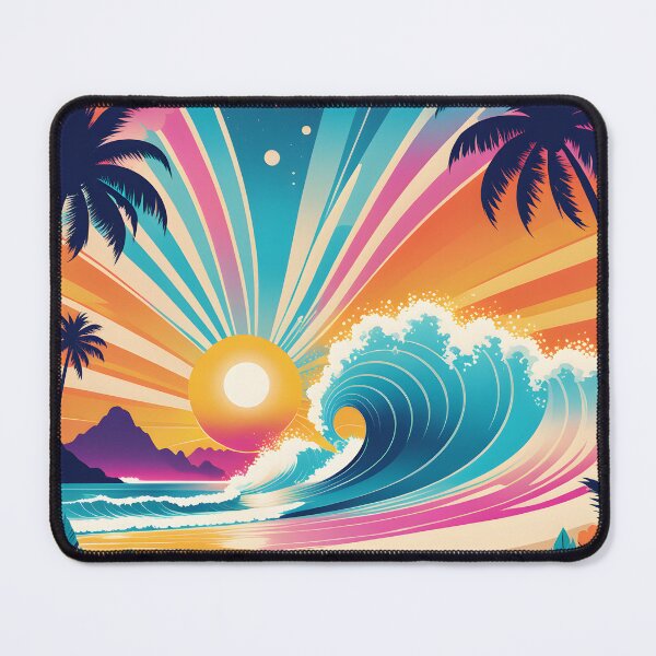 Item preview, Retro 70s Colorful Beach Summer designed and sold by Prints and Lifestyle.