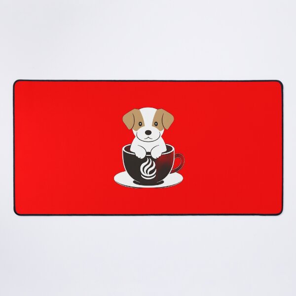 Item preview, Cute Puppy Drinking Coffee designed and sold by Idea-Artwork.