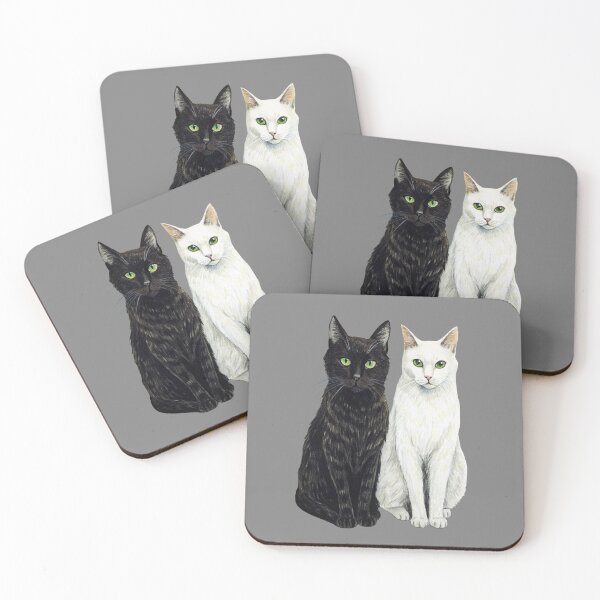 Item preview, Black Cat and White Cat Best Friends Forever designed and sold by Art-Jiyuu.