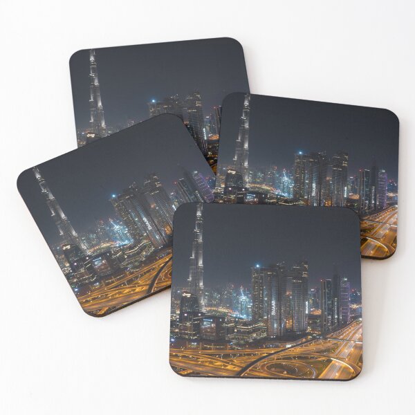 Item preview, Burj Khalifa and Sheikh Zayed Road by Night designed and sold by YFS Visuals.