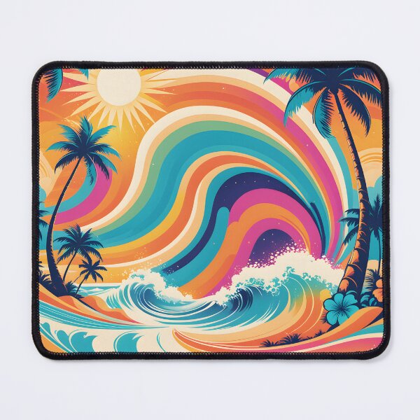 Item preview, Retro 70s Colorful Beach Summer designed and sold by Prints and Lifestyle.