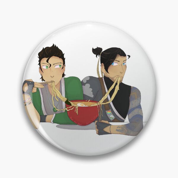 Item preview, Hanzo and Genji fight over noodles  designed and sold by JinAero.