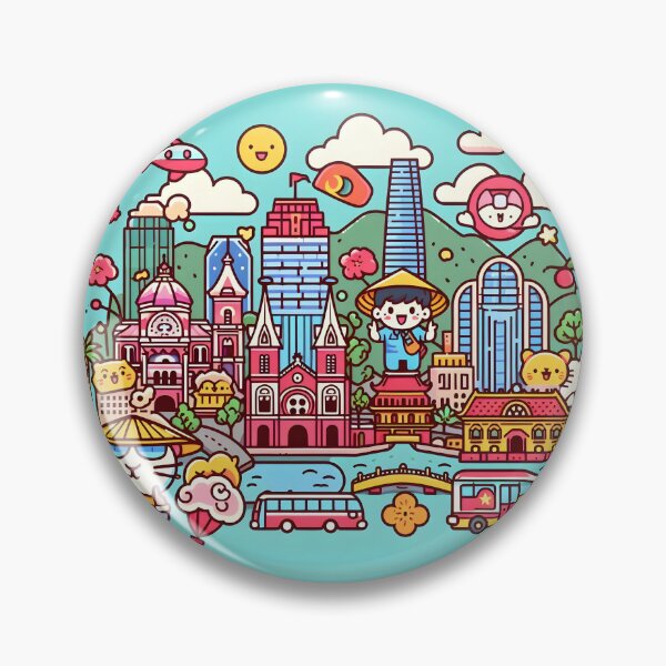 Item preview, Cartoon Saigon City  designed and sold by dearbedelia.