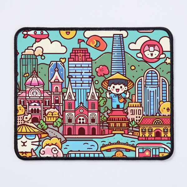 Item preview, Cartoon Saigon City  designed and sold by dearbedelia.