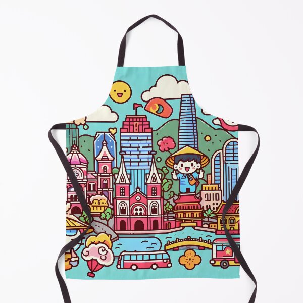 Item preview, Cartoon Saigon City designed and sold by dearbedelia.
