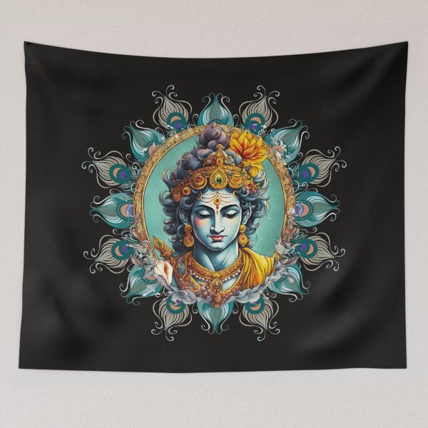 Item preview, Lord Krishna Hindu Deity  designed and sold by Amandajoy333.