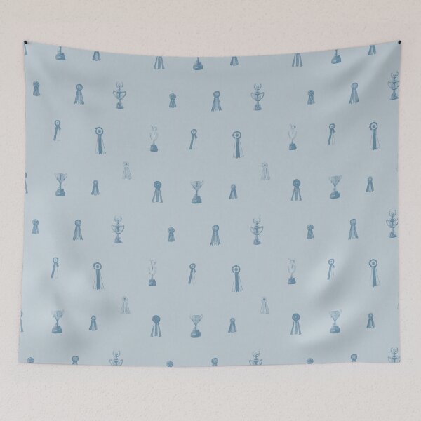 Item preview, Horse Show Ribbons in Blue  designed and sold by Lavender Woodman.