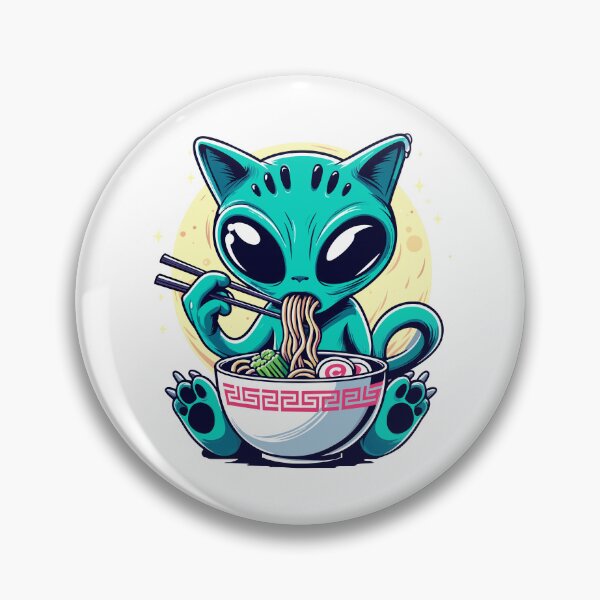 Item preview, Alien Cat Eat Ramen designed and sold by Designowner.