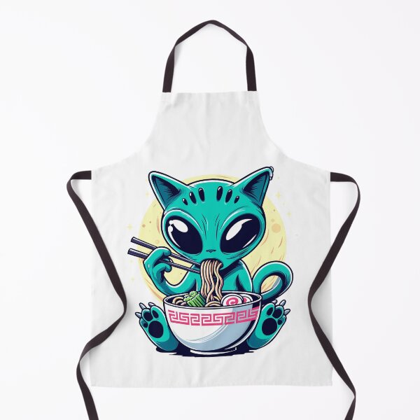 Item preview, Alien Cat Eat Ramen designed and sold by Designowner.