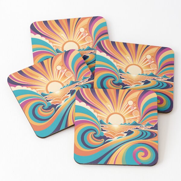 Item preview, Retro 70s Colorful Beach Summer designed and sold by Prints and Lifestyle.