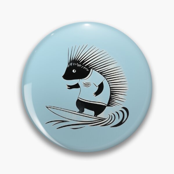 Item preview, Surfing Porcupine - Version 1 designed and sold by Idea-Artwork.