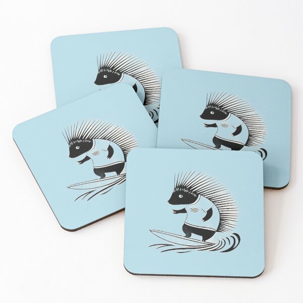 Item preview, Surfing Porcupine - Version 1 designed and sold by Idea-Artwork.
