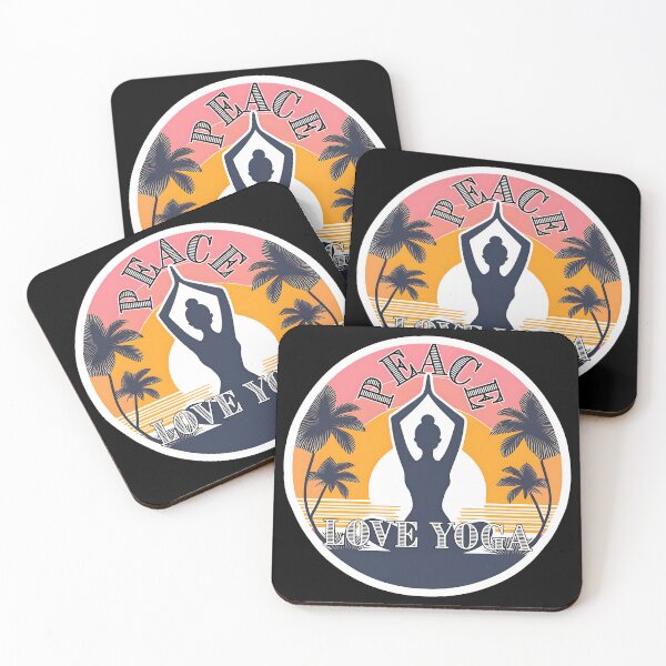 Item preview, Peace, Love, Yoga - Serene Yoga Pose Artwork designed and sold by AmvaDesigns.