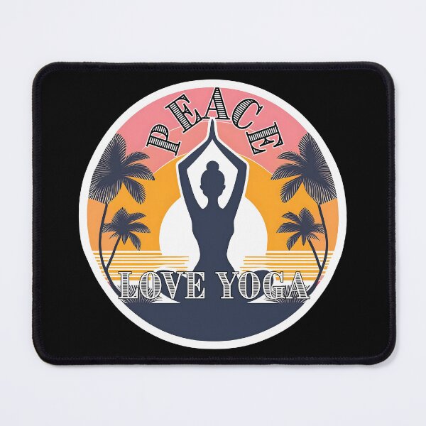 Item preview, Peace, Love, Yoga - Serene Yoga Pose Artwork designed and sold by AmvaDesigns.