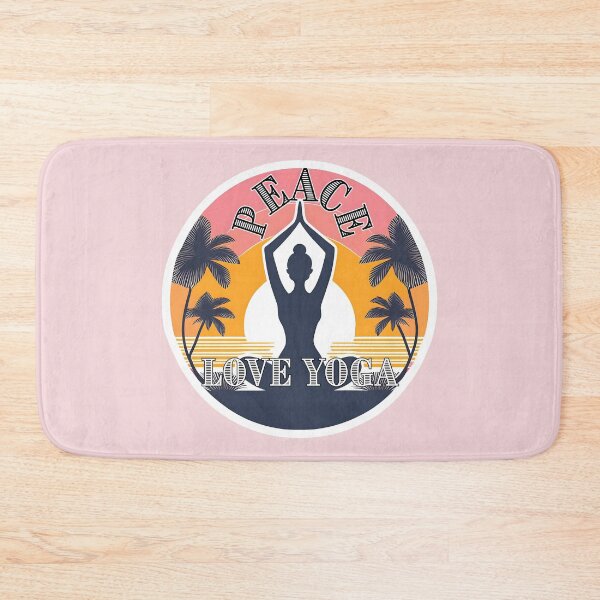 Item preview, Peace, Love, Yoga - Serene Yoga Pose Artwork designed and sold by AdelkoDesigns.