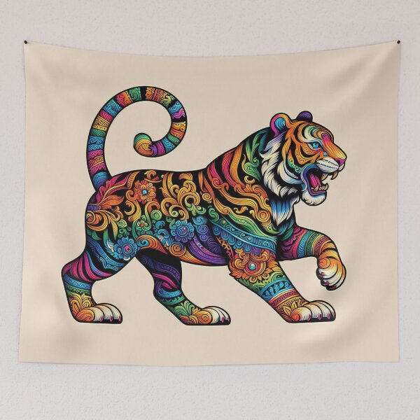 Item preview, Rainbow Tiger designed and sold by Myra365Art.