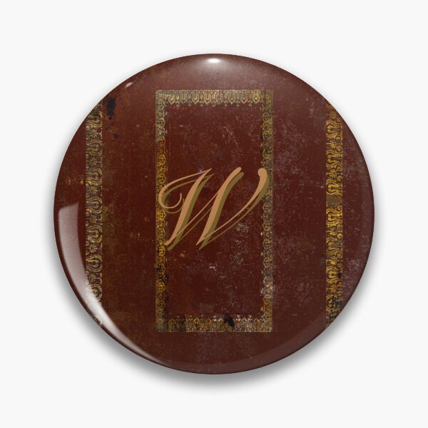 Item preview, Vintage Gold On Leather Book Cover Design Letter W designed and sold by JoolyA.
