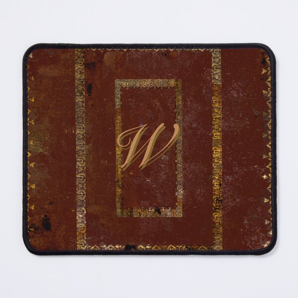 Item preview, Vintage Gold On Leather Book Cover Design Letter W designed and sold by JoolyA.