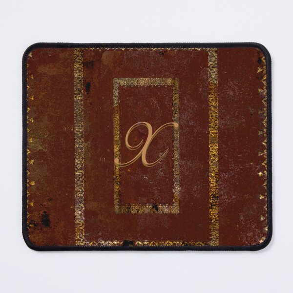 Item preview, Vintage Gold On Leather Book Cover Design Letter X designed and sold by JoolyA.